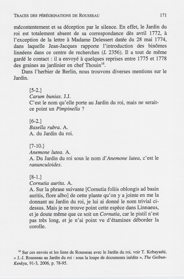 Traces des pérégrinations de Rousseau, p. 171